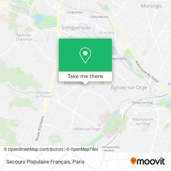 Secours Populaire Français map