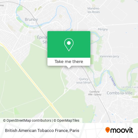 Mapa British American Tobacco France