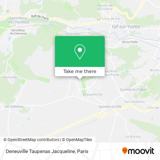 Mapa Deneuville Taupenas Jacqueline