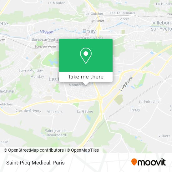 Saint-Picq Medical map