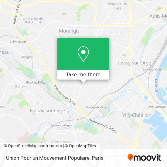 Union Pour un Mouvement Populaire map