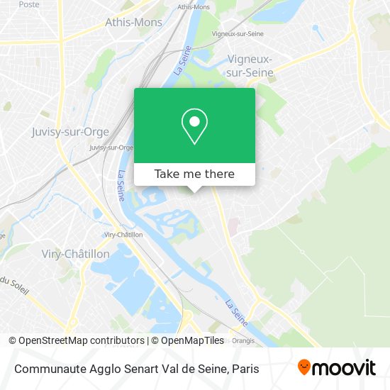 Communaute Agglo Senart Val de Seine map