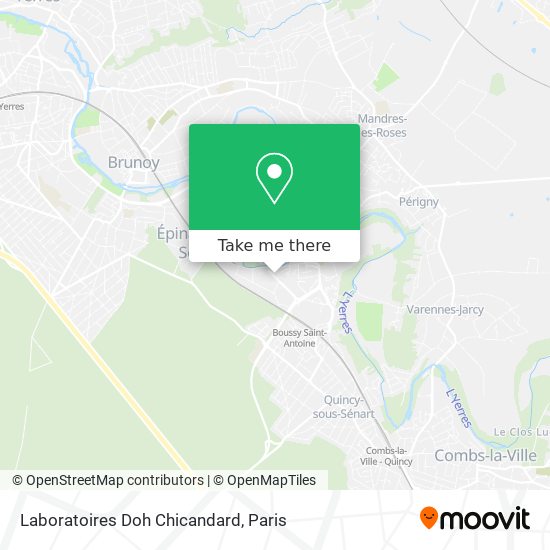 Laboratoires Doh Chicandard map