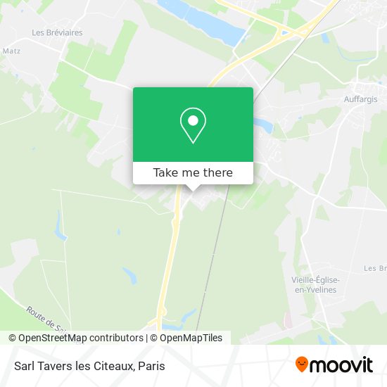 Mapa Sarl Tavers les Citeaux