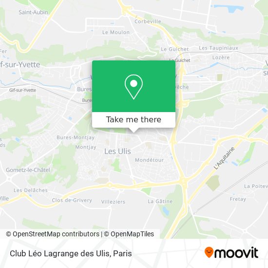 Mapa Club Léo Lagrange des Ulis