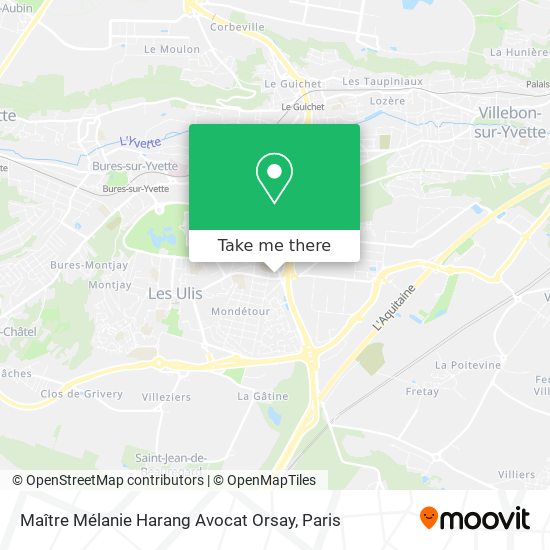 Mapa Maître Mélanie Harang Avocat Orsay