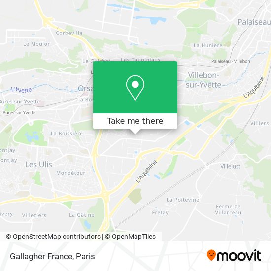 Mapa Gallagher France