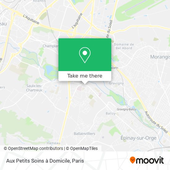 Aux Petits Soins à Domicile map