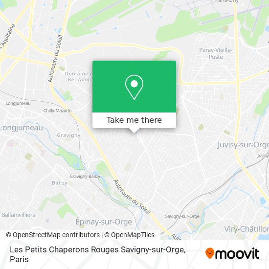 Les Petits Chaperons Rouges Savigny-sur-Orge map