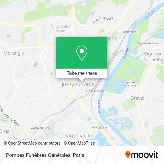 Pompes Funèbres Générales map