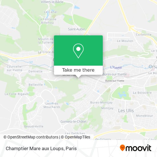 Mapa Champtier Mare aux Loups