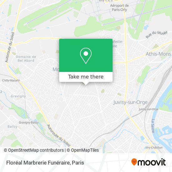 Mapa Floréal Marbrerie Funéraire