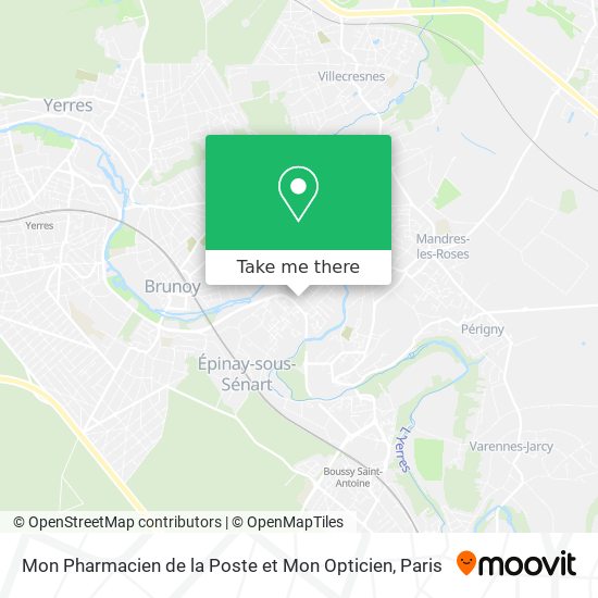 Mon Pharmacien de la Poste et Mon Opticien map