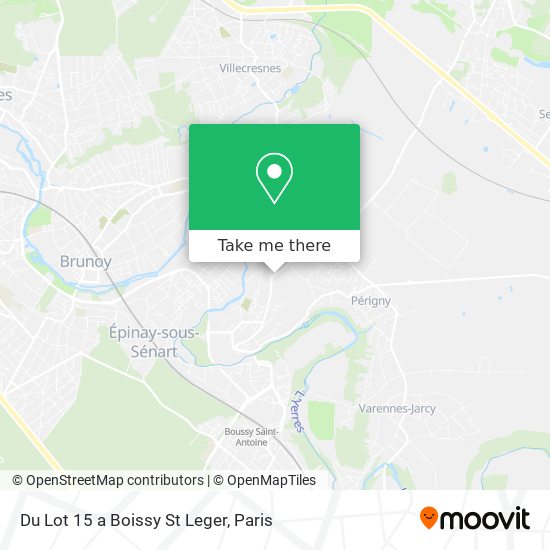 Mapa Du Lot 15 a Boissy St Leger