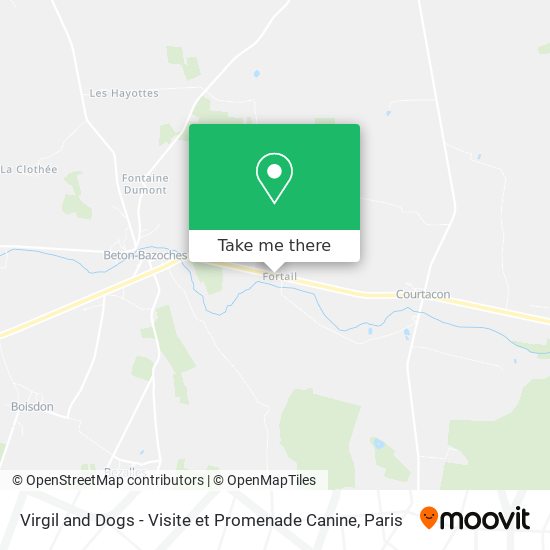 Mapa Virgil and Dogs - Visite et Promenade Canine