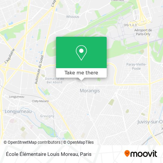 Mapa École Élémentaire Louis Moreau