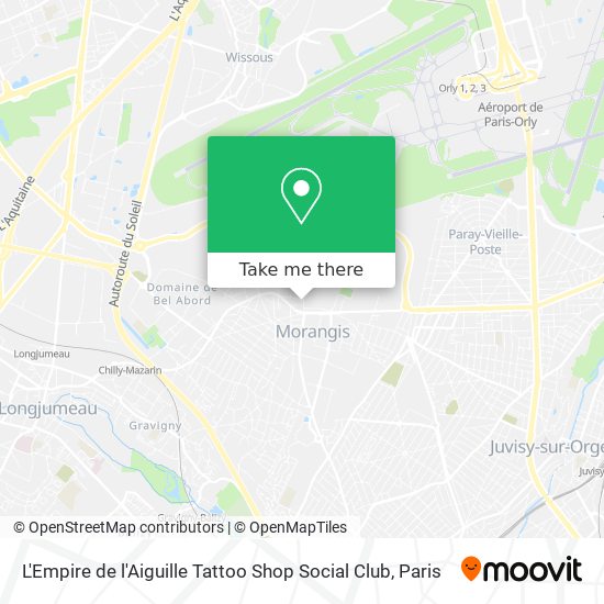 Mapa L'Empire de l'Aiguille Tattoo Shop Social Club