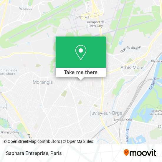 Saphara Entreprise map