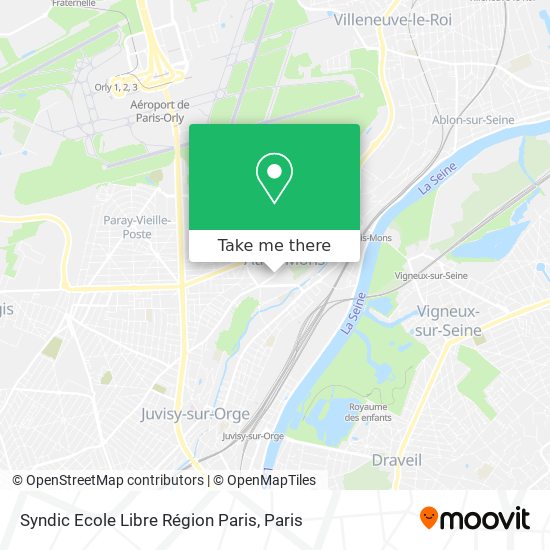 Mapa Syndic Ecole Libre Région Paris