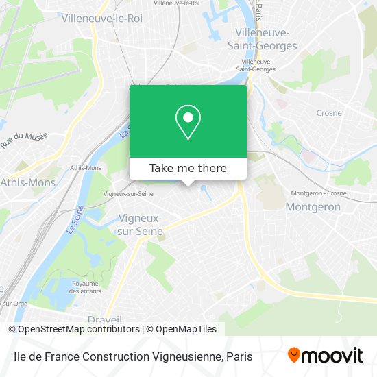 Ile de France Construction Vigneusienne map