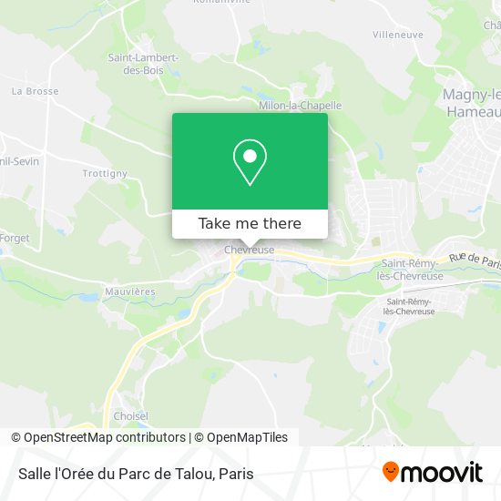 Mapa Salle l'Orée du Parc de Talou