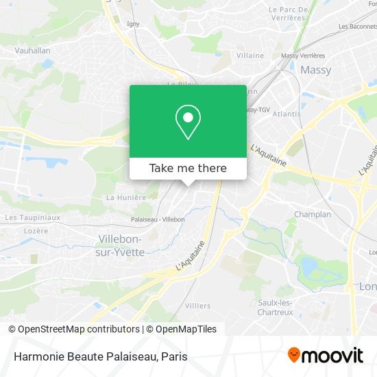 Mapa Harmonie Beaute Palaiseau