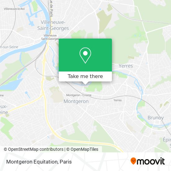Montgeron Equitation map