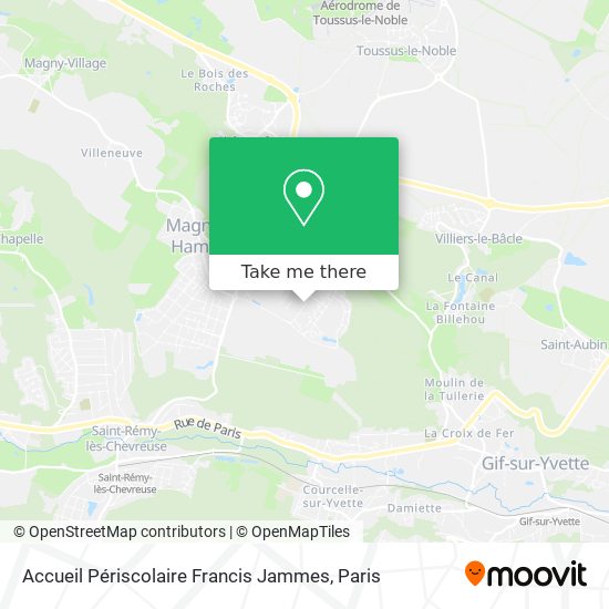 Mapa Accueil Périscolaire Francis Jammes