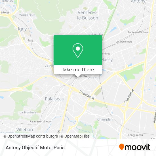 Antony Objectif Moto map