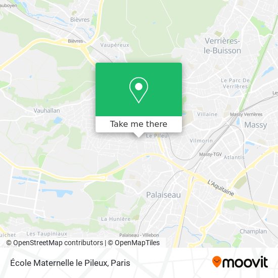 Mapa École Maternelle le Pileux