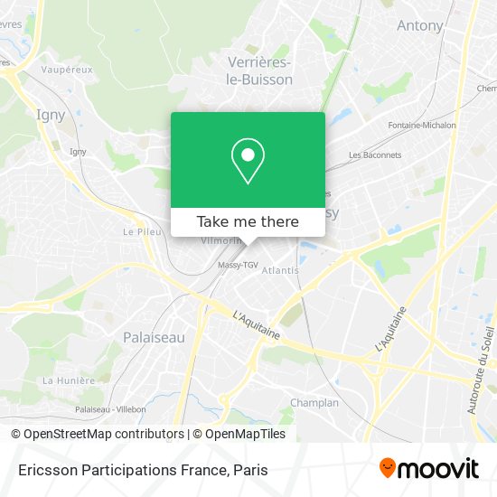 Ericsson Participations France map