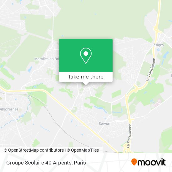 Groupe Scolaire 40 Arpents map