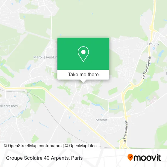 Groupe Scolaire 40 Arpents map