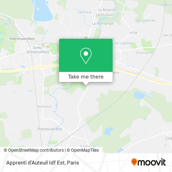 Apprenti d'Auteuil Idf Est map