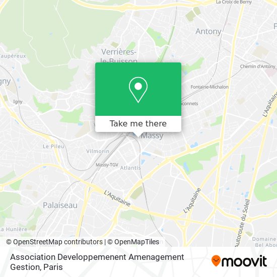 Association Developpemenent Amenagement Gestion map