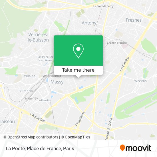 Mapa La Poste, Place de France