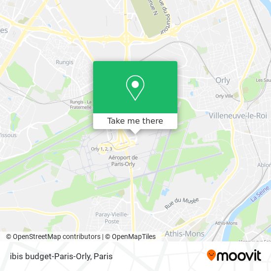 ibis budget-Paris-Orly map