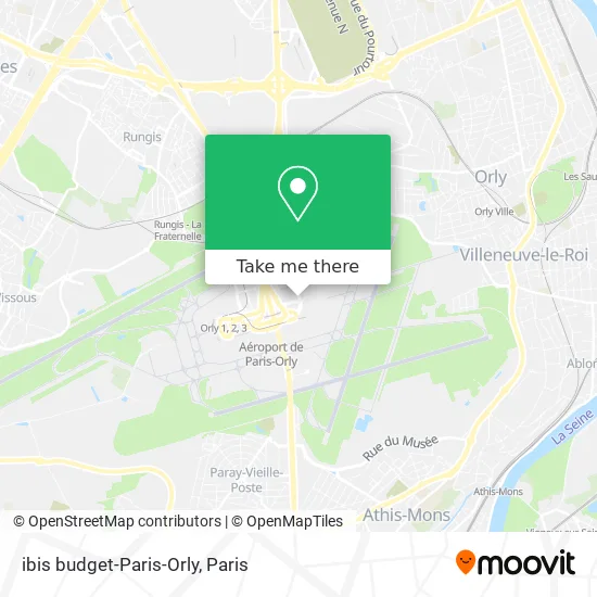 ibis budget-Paris-Orly map