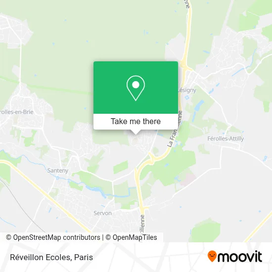 Réveillon Ecoles map