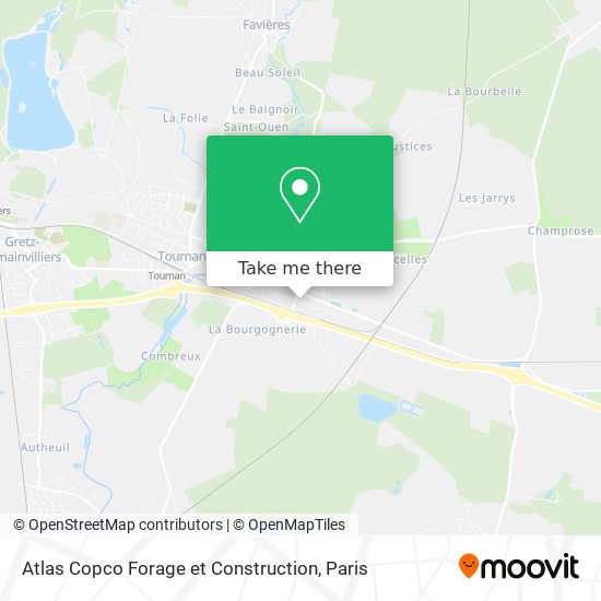 Mapa Atlas Copco Forage et Construction