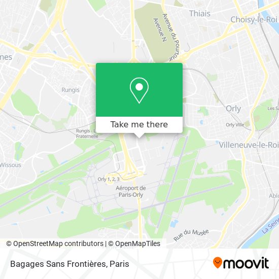 Bagages Sans Frontières map