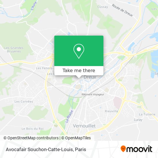 Mapa Avocafair Souchon-Catte-Louis