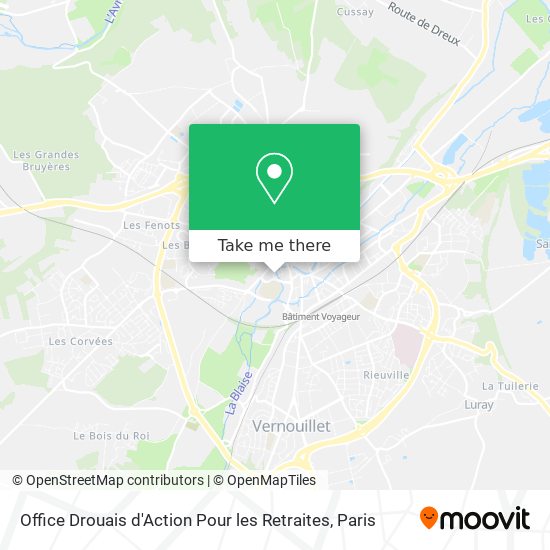 Office Drouais d'Action Pour les Retraites map