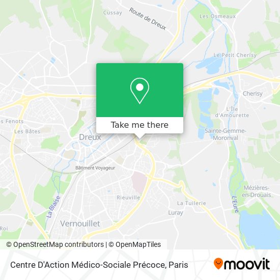 Centre D'Action Médico-Sociale Précoce map