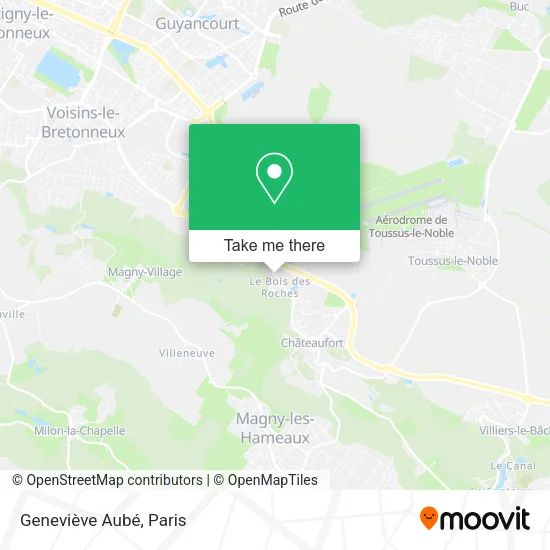 Geneviève Aubé map