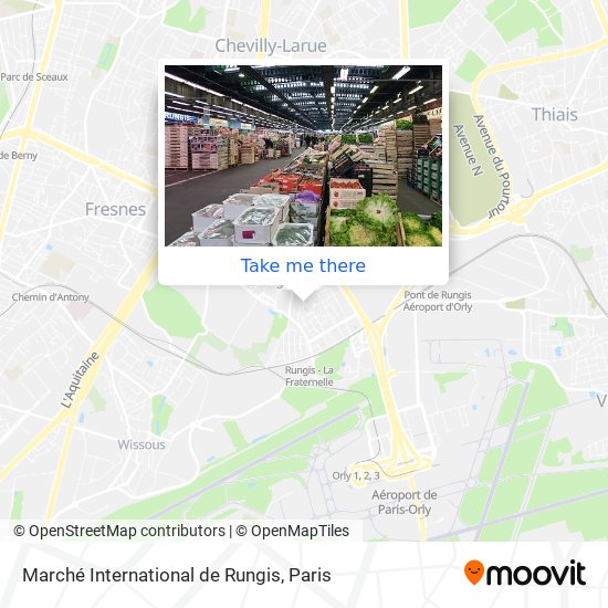 Mapa Marché International de Rungis