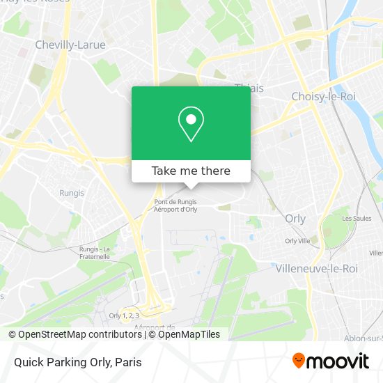 Mapa Quick Parking Orly