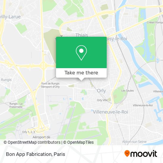 Bon App Fabrication map