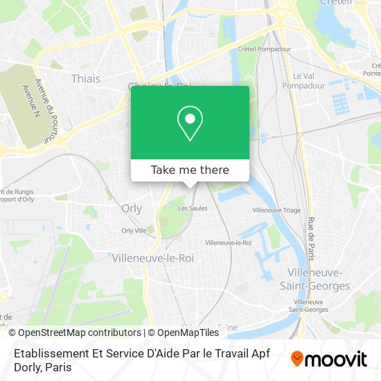 Etablissement Et Service D'Aide Par le Travail Apf Dorly map