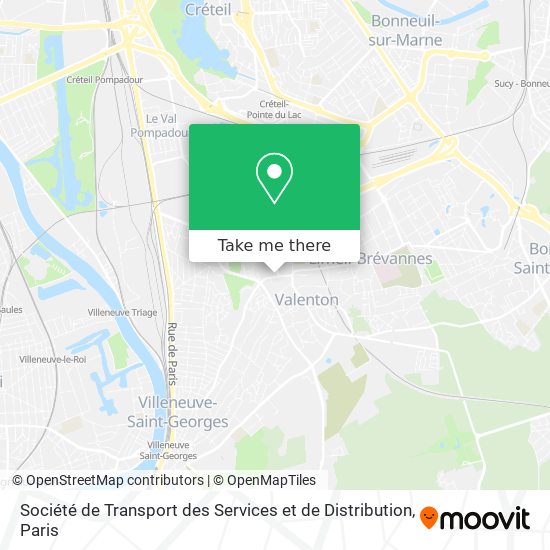 Mapa Société de Transport des Services et de Distribution